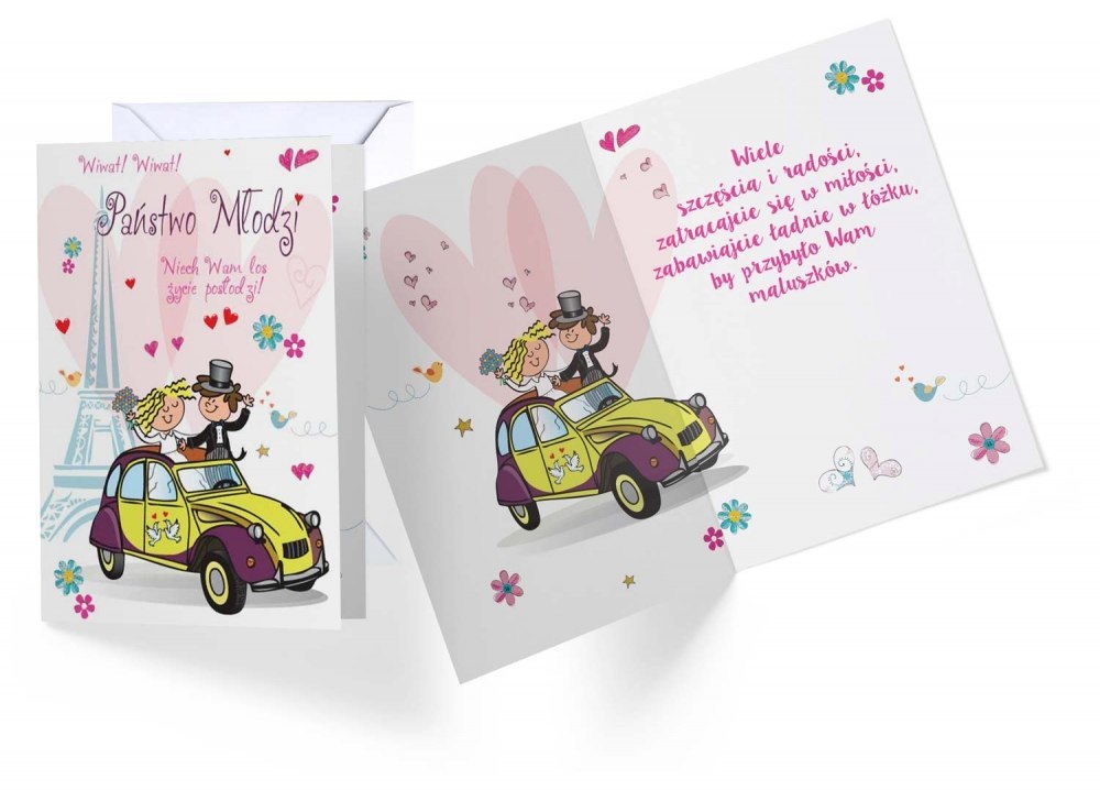 KARNET SLUB B6 Z KOP KUKART PP-1676 PASSION CARDS - KARTKI